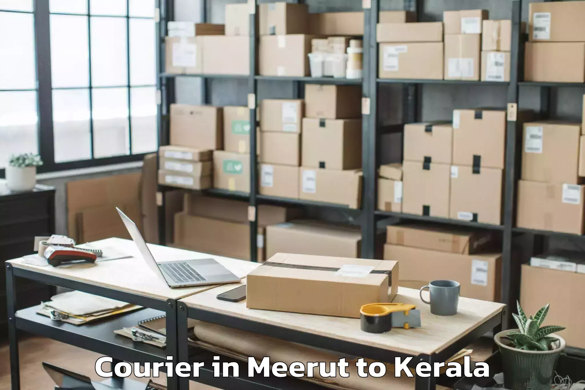 Easy Meerut to Edappal Courier Booking